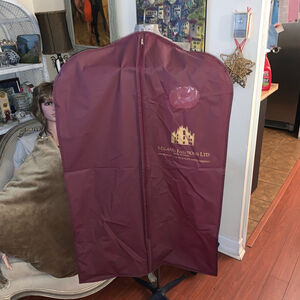 Milano Fashions Ltd. Burgundy Gold Garment Bag One Size